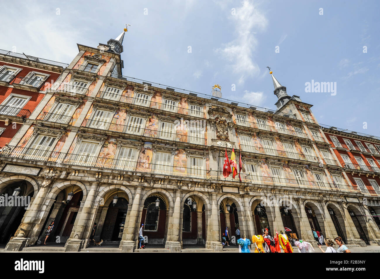 Die Hausbäckerei in Bürgermeister Square - La Casa De La Panadería En la Plaza Mayor Stockfoto