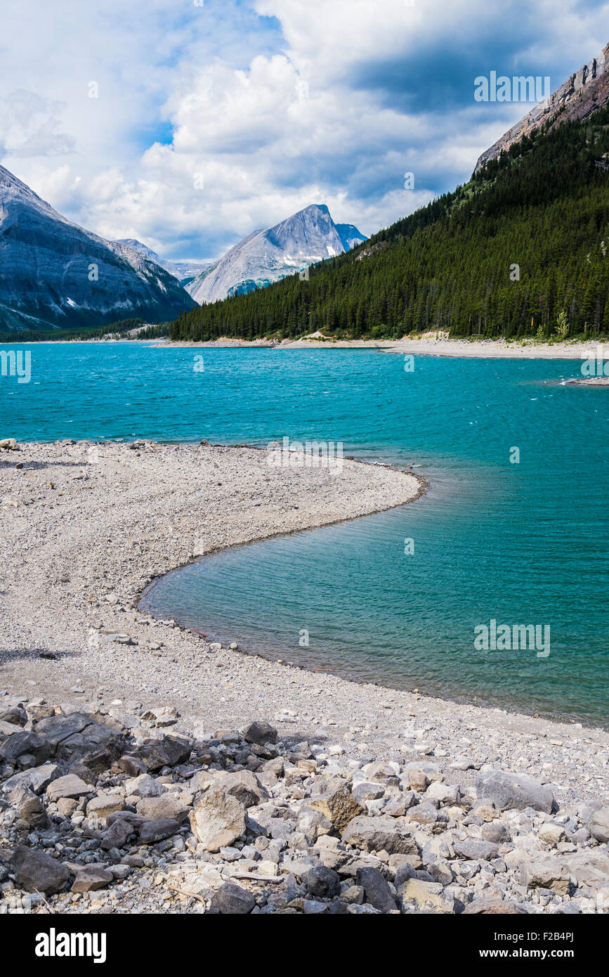 Upper Kananaskis Lake, Kananaskis, Alberta, Kanada Stockfoto