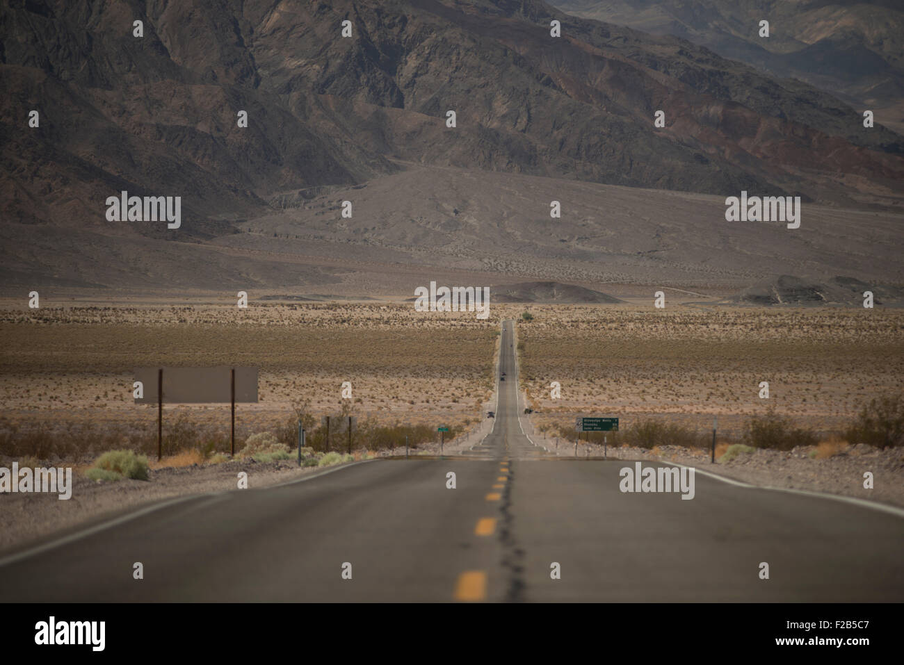 Highway 190 in Death Valley Nationalpark, Kalifornien Stockfoto