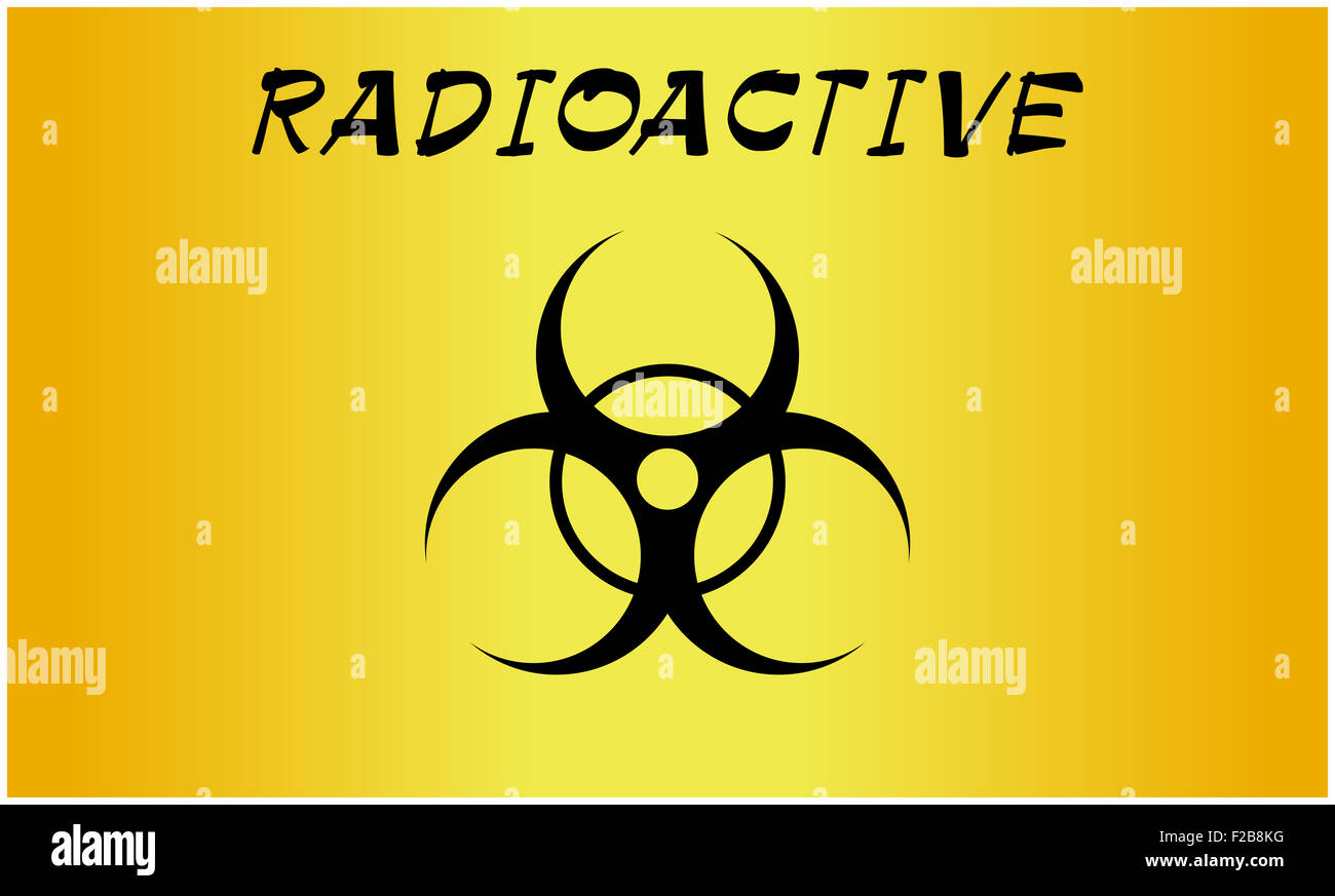 Vector Illustration Bio Hazard Zeichen, Gefahr symbol Warnung Stockfoto