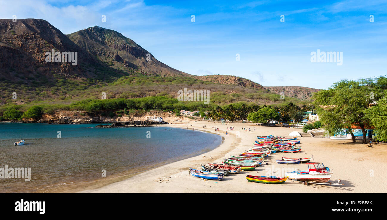 Tarrafal Strand auf der Insel Santiago in Kap Verde - Cabo Verde Stockfoto