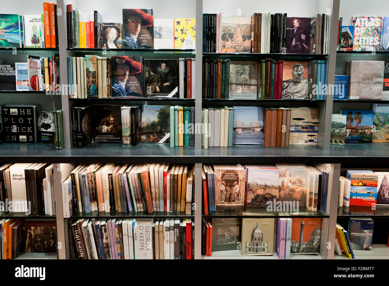 Kunstbücher bei Buchhandlung - USA Stockfoto