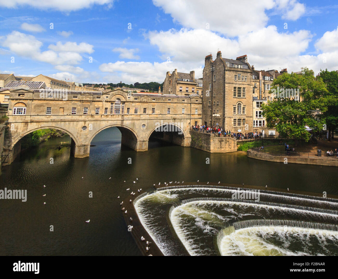 Fluß Avon, Bath, England Stockfoto