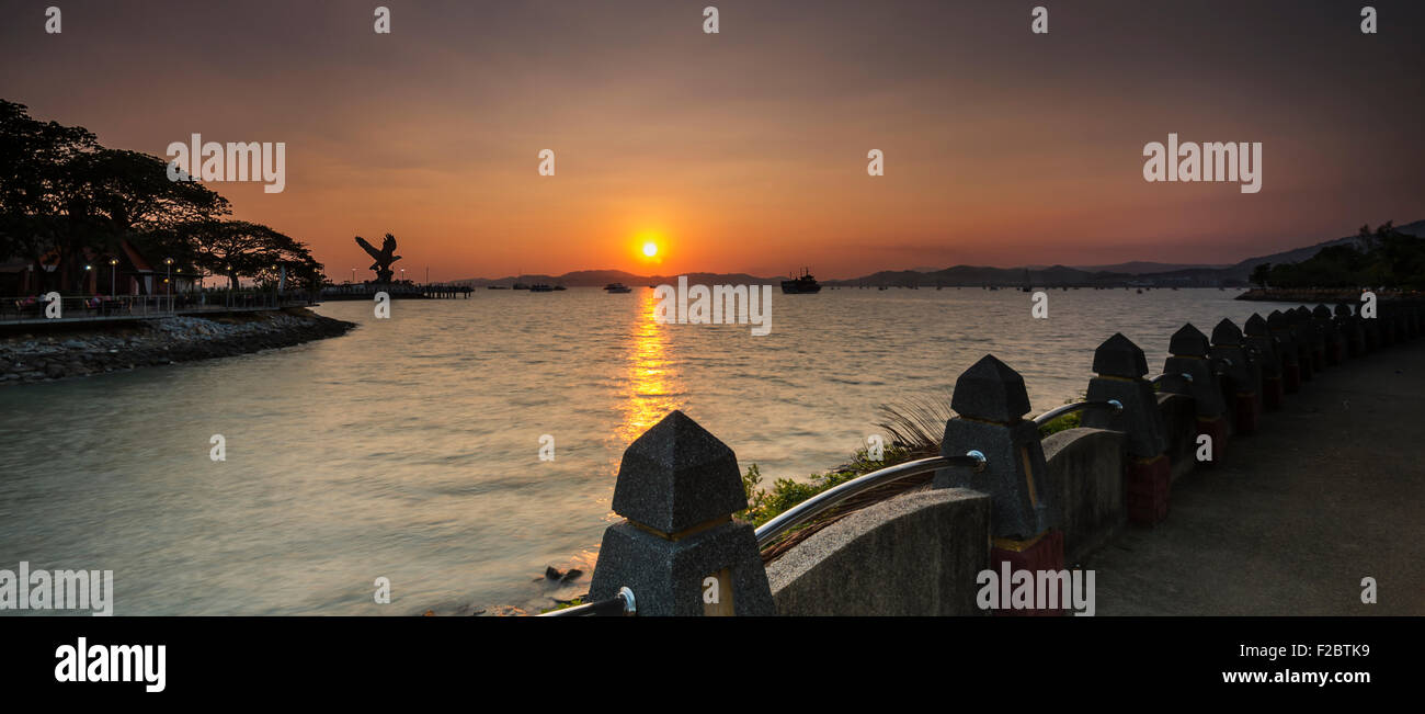 Langkawi Insel während des Sonnenuntergangs Stockfoto