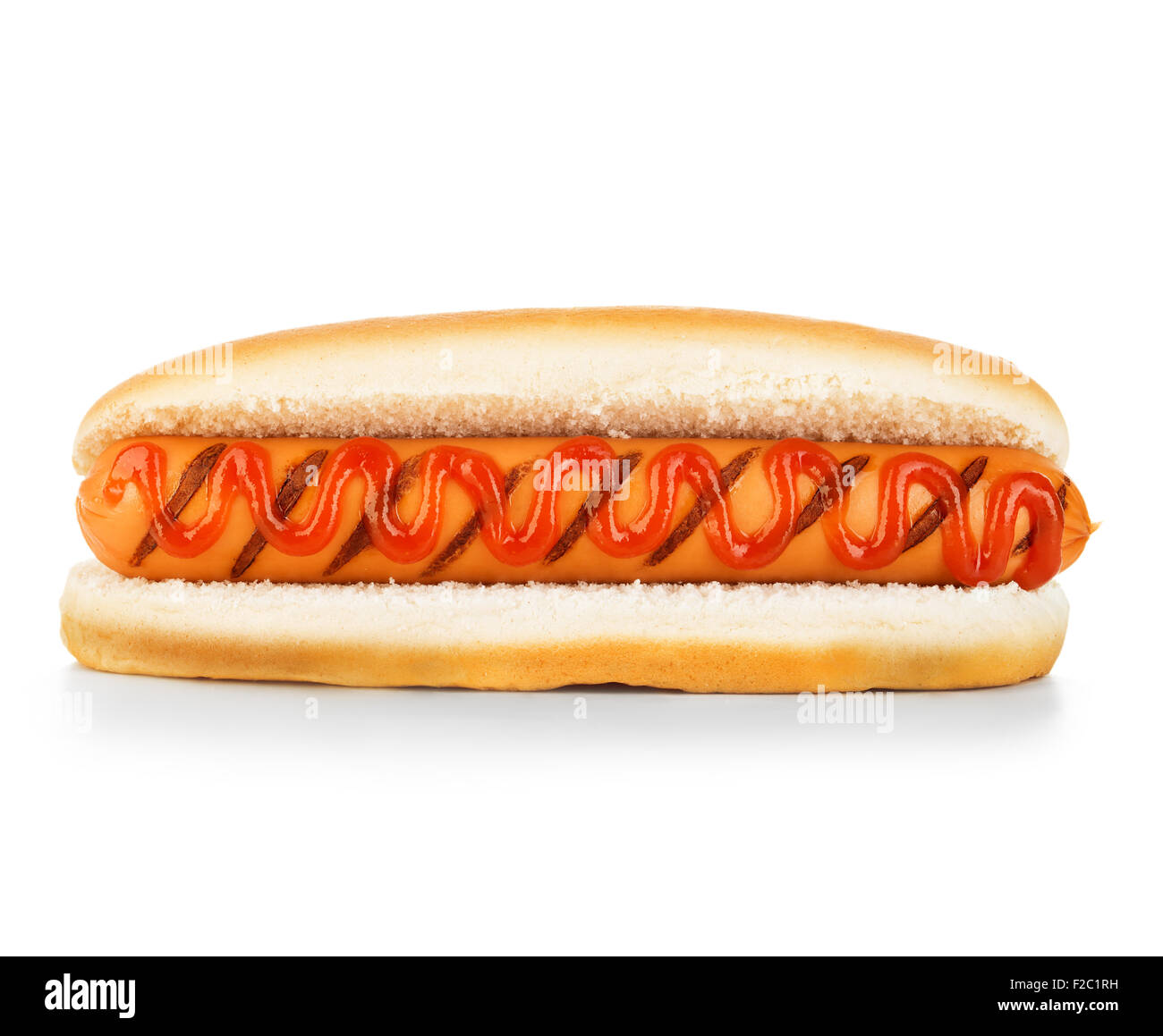 Hot-Dog, isoliert Stockfoto