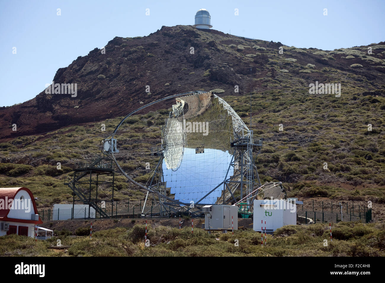 Astronomisches Observatorium Roque de Los Muchachos, ORM, European Northern Observatory, ENO, La Palma, Kanarische Inseln Stockfoto