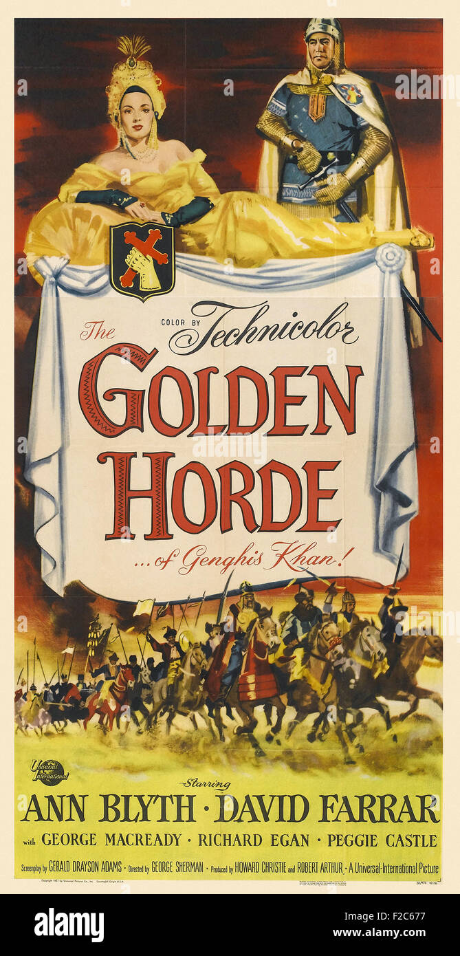 Goldene Horde, 01 - Filmplakat Stockfoto