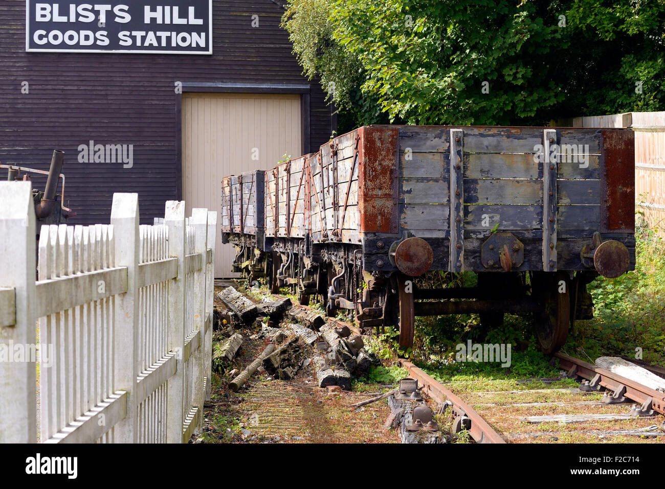 Blists Hill ist ein Freilichtmuseum, eines der zehn Museen, betrieben von der Ironbridge Gorge Museum Trust, gebaut auf einem ehemaligen industria Stockfoto