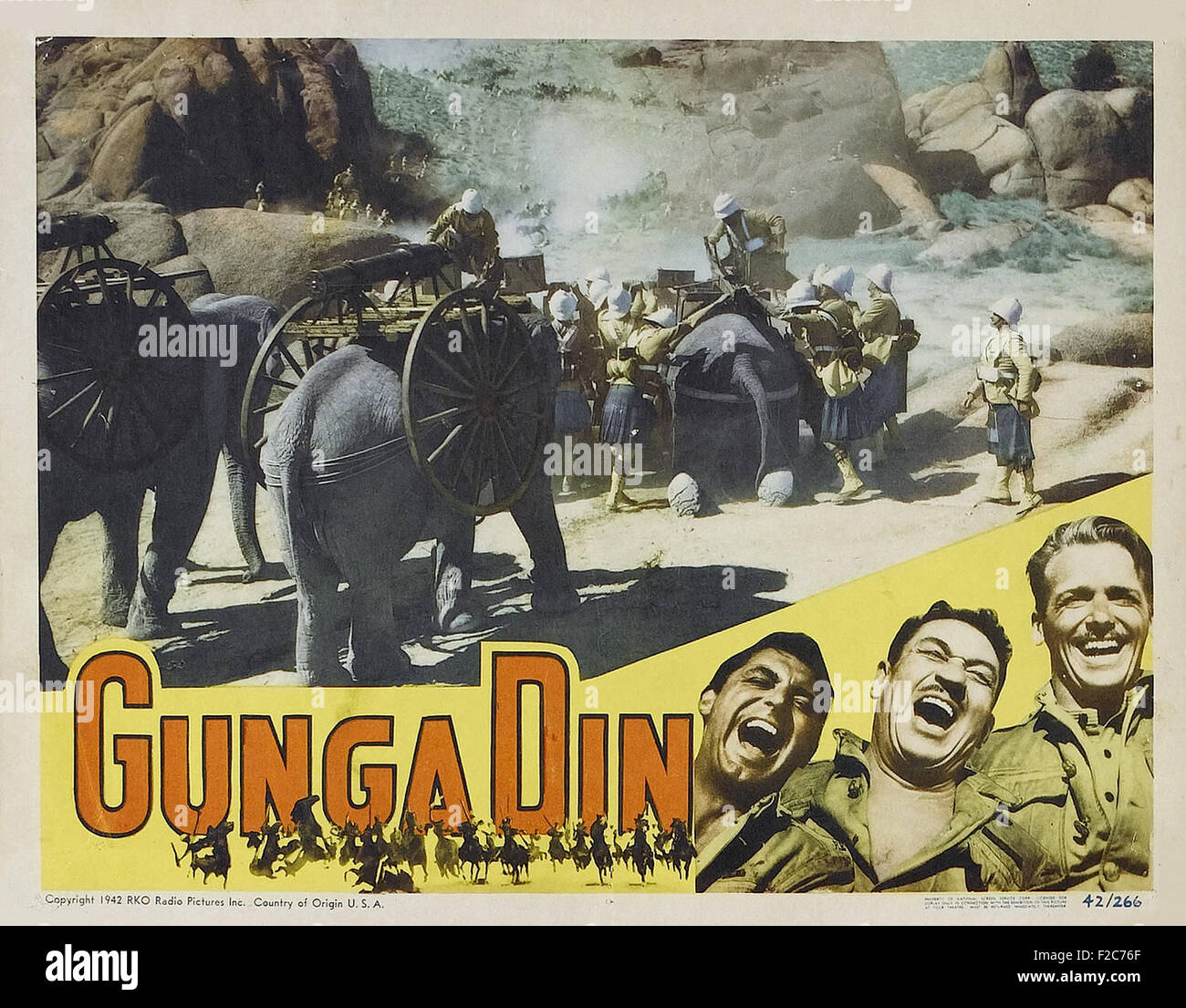 Gunga Din 16 - Filmplakat Stockfoto