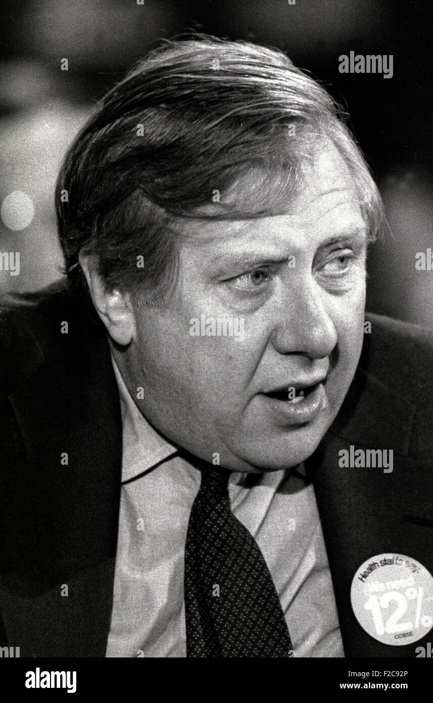 Roy Hattersley Herrn Hattersley britische Labour-Politiker. 1984-Bild Stockfoto