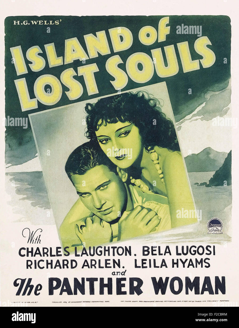 Insel der verlorenen Seelen 01 - Filmplakat - B-Movie Stockfoto