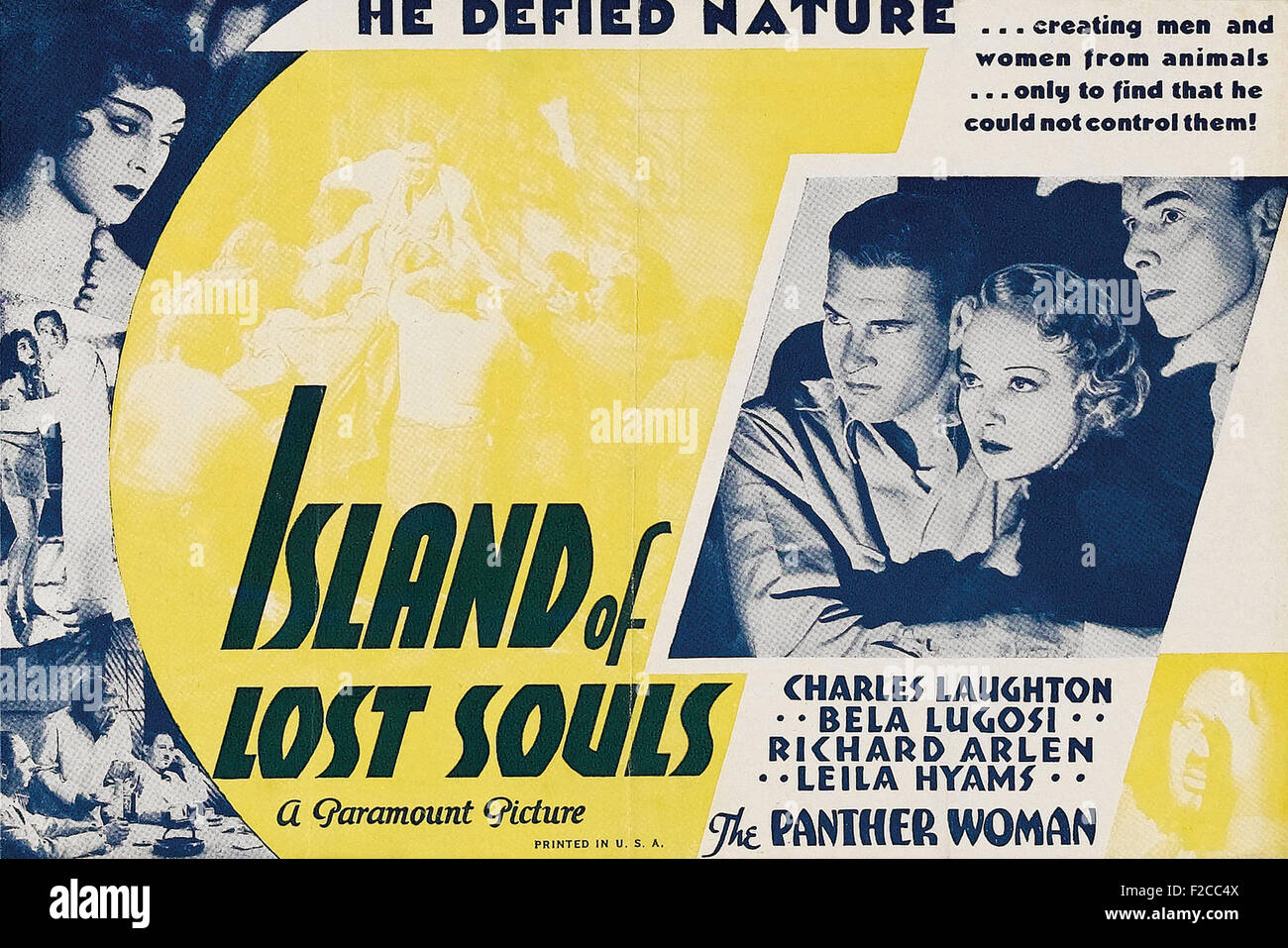 Insel der verlorenen Seelen 11 - Filmplakat - B-Movie Stockfoto
