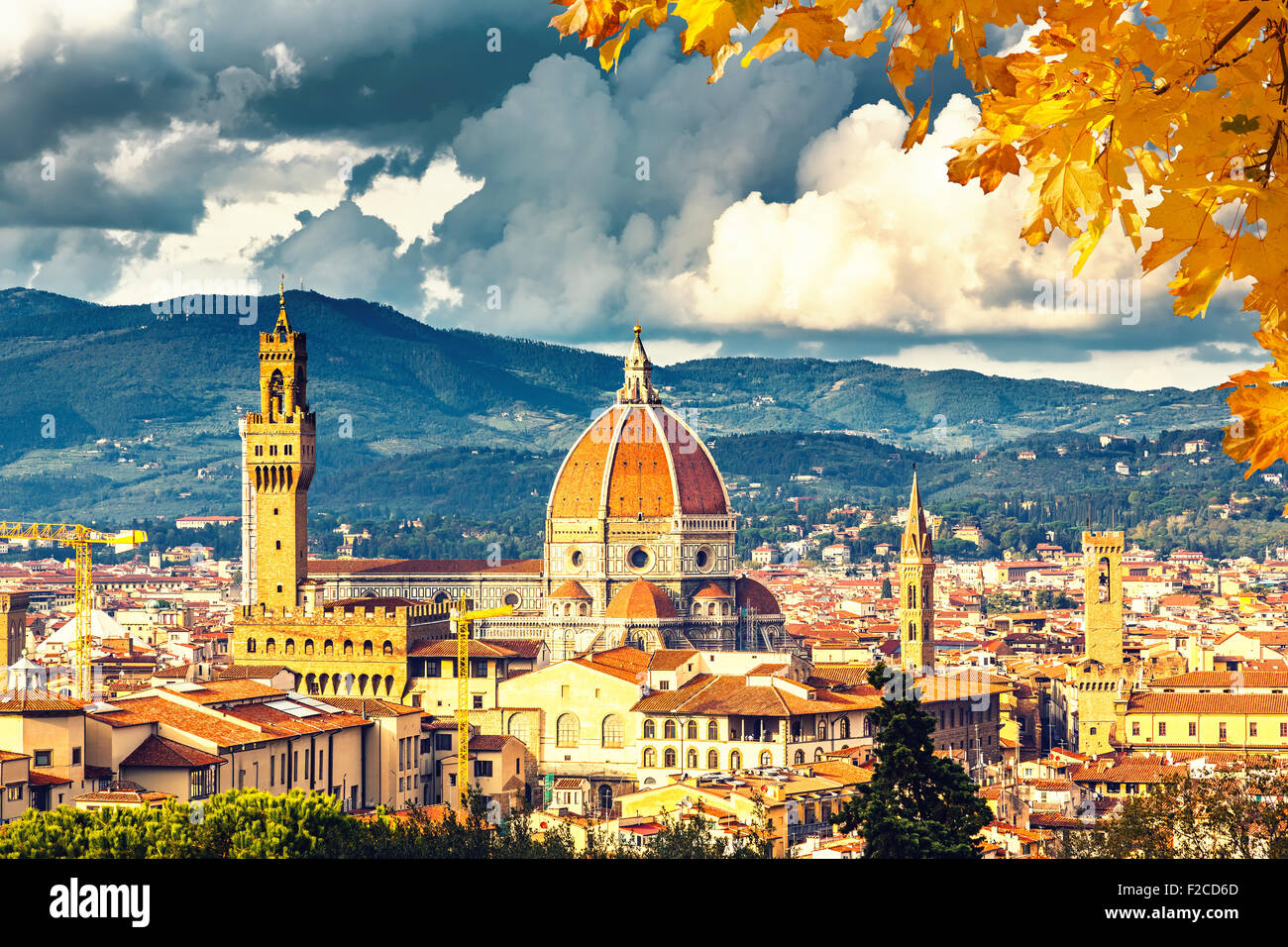 Blick auf Florenz Stockfoto