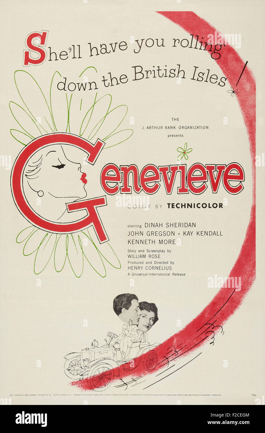 Genevieve (1953) 01064 - Filmplakat Stockfoto