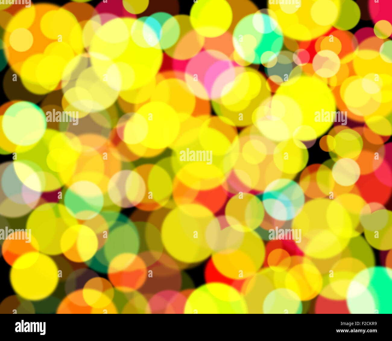 Blick auf viele farbenfrohe Kreise Stockfoto