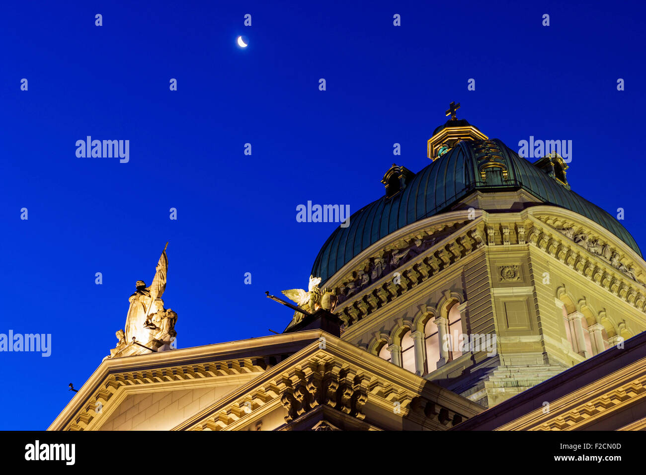 Schweizer Parlamentsgebäude in Bern Stockfoto