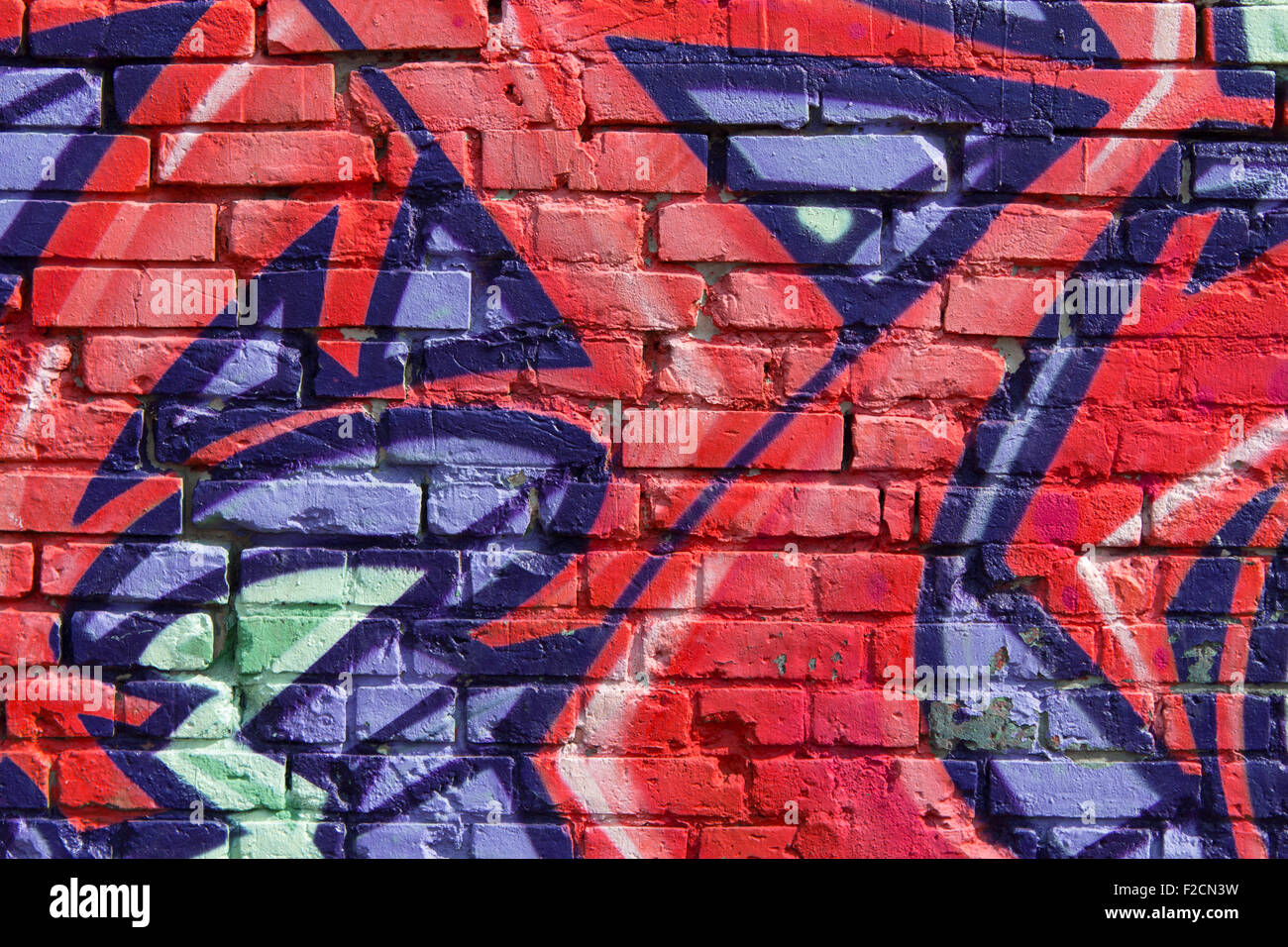 Graffiti wall Hintergrund / Nahaufnahme Stockfoto