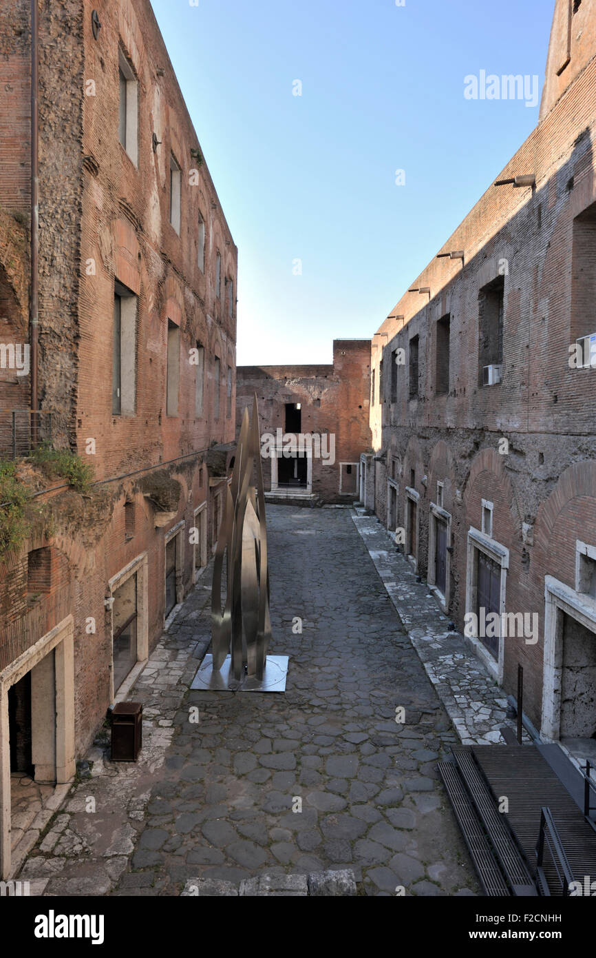 Italien, Rom, Trajan's Market, Via Biberatica, tabernae, alte Geschäfte Stockfoto