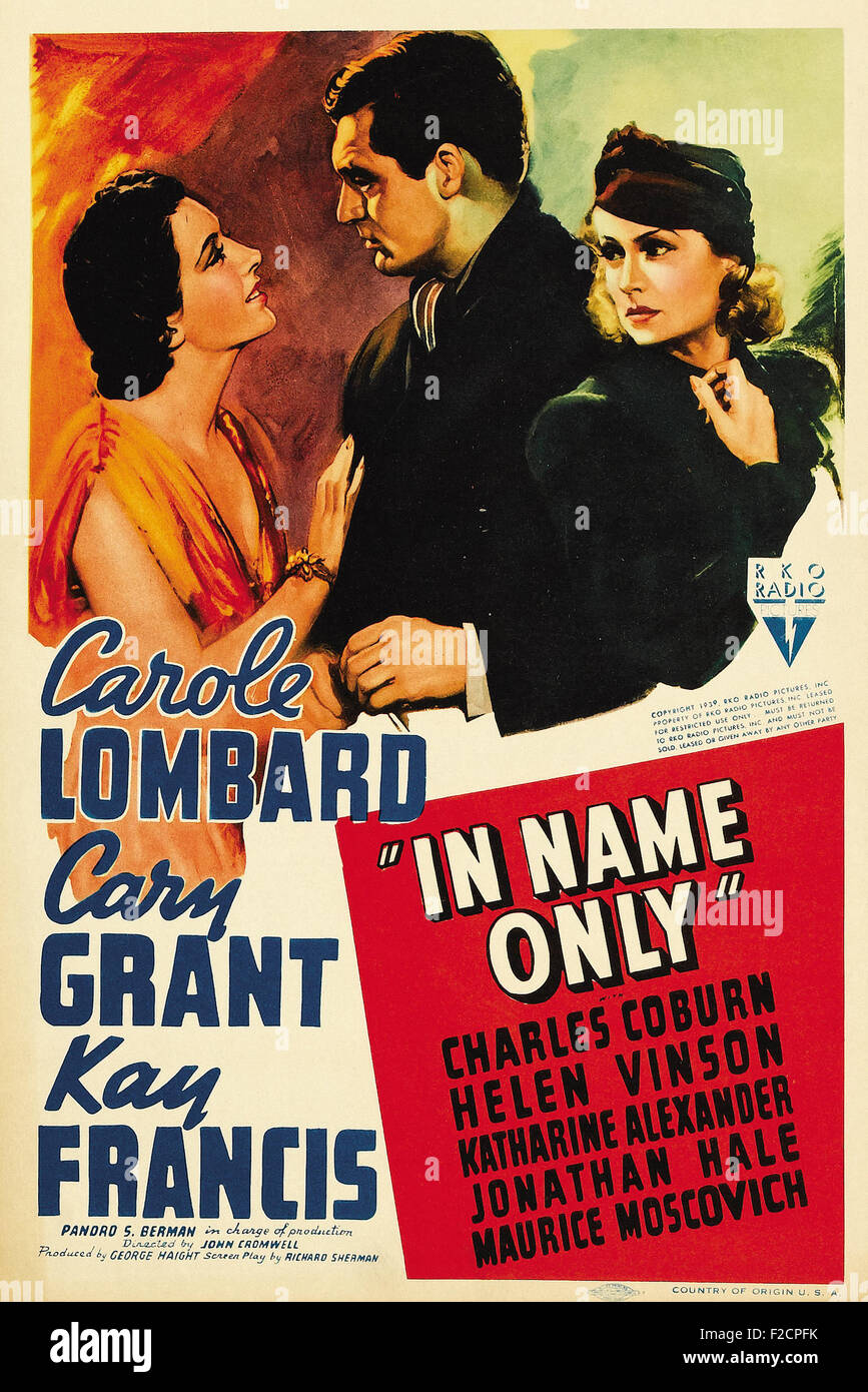 Im Namen nur 01 - Filmplakat Stockfoto