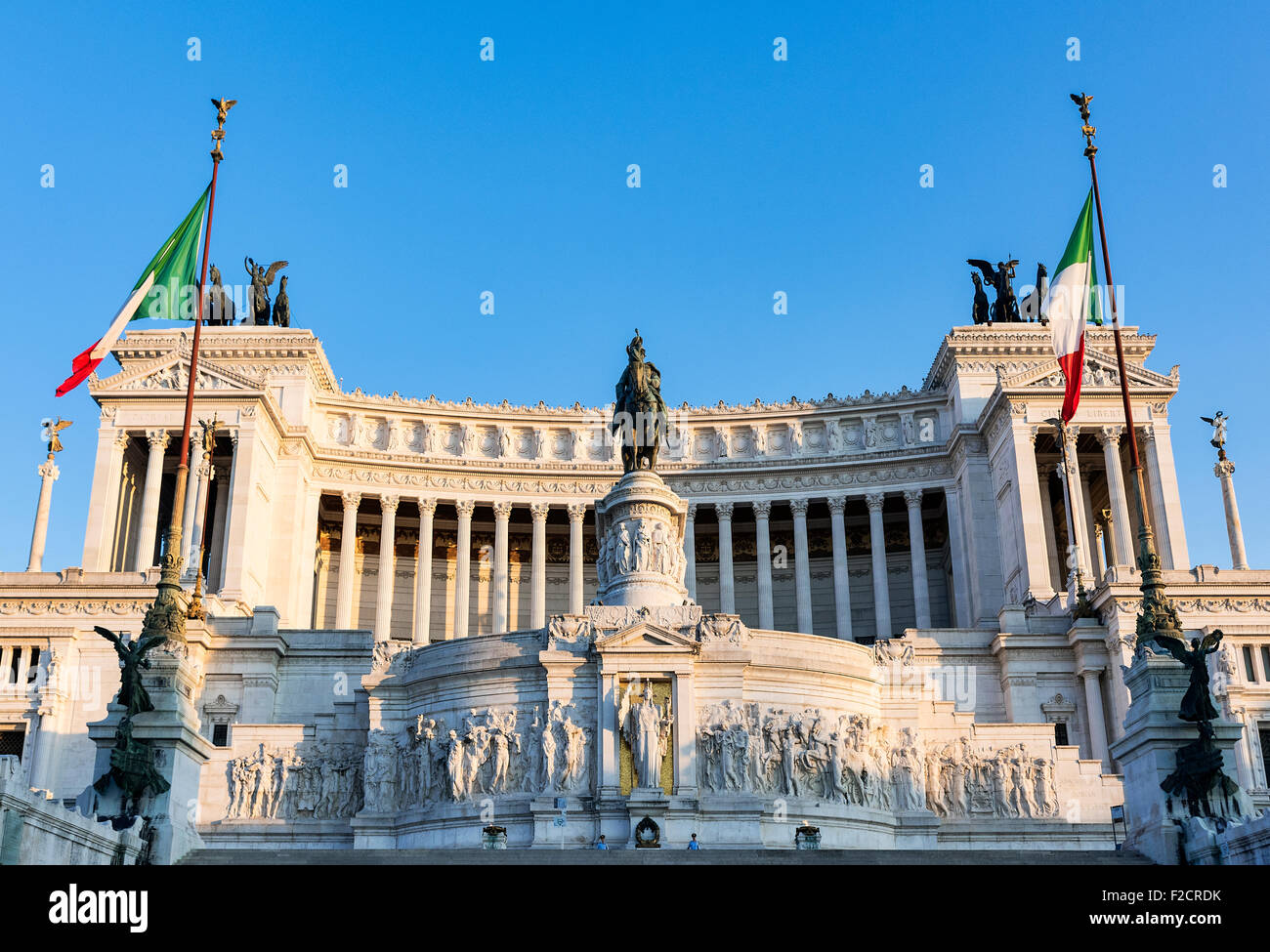 Monumento ein Vittorio Emanuele II, Via del Teatro di Marcello, Rom, Italien Stockfoto