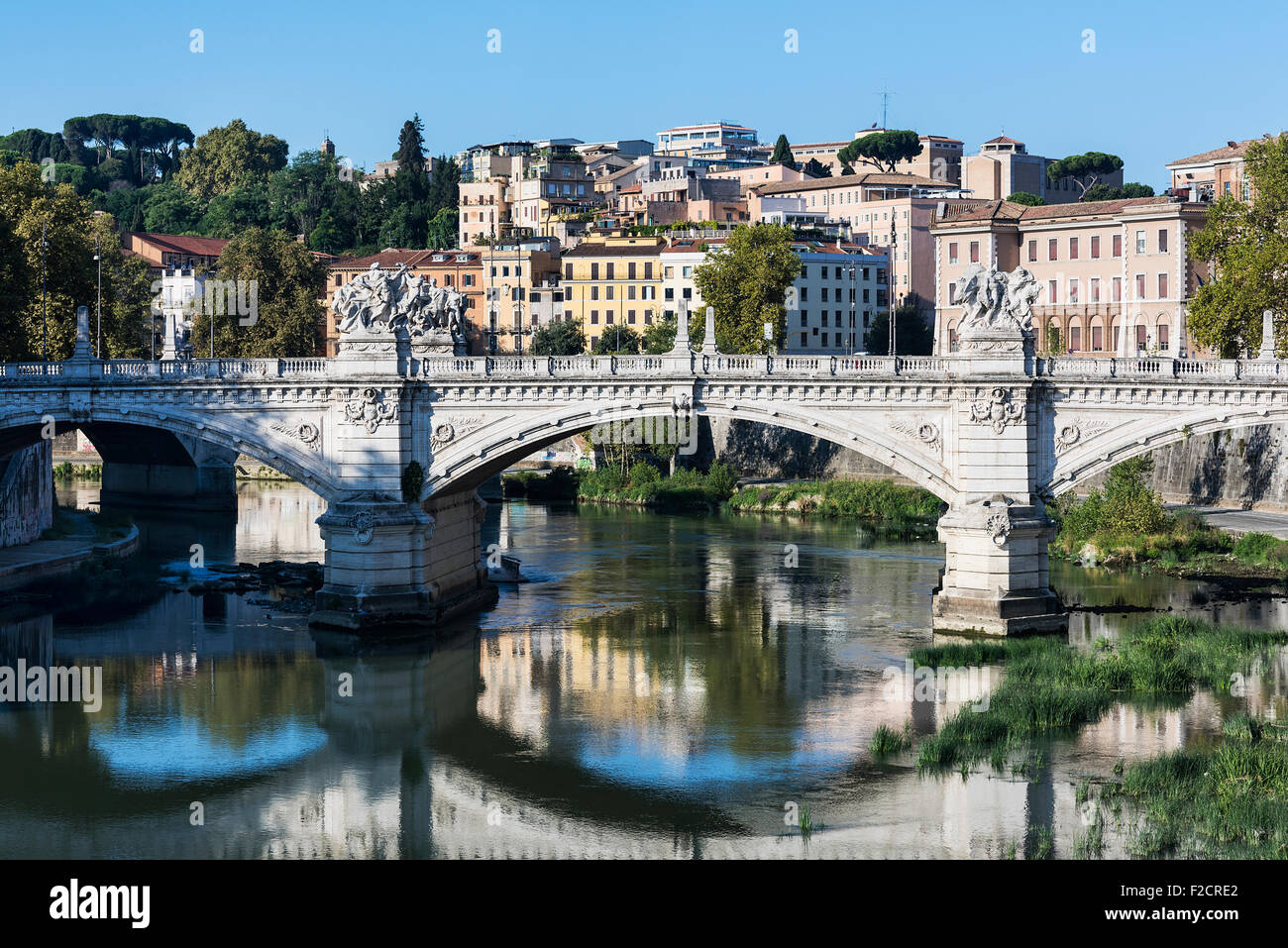 Ponte Vittorio Emanuele II, Rom, Italien Stockfoto