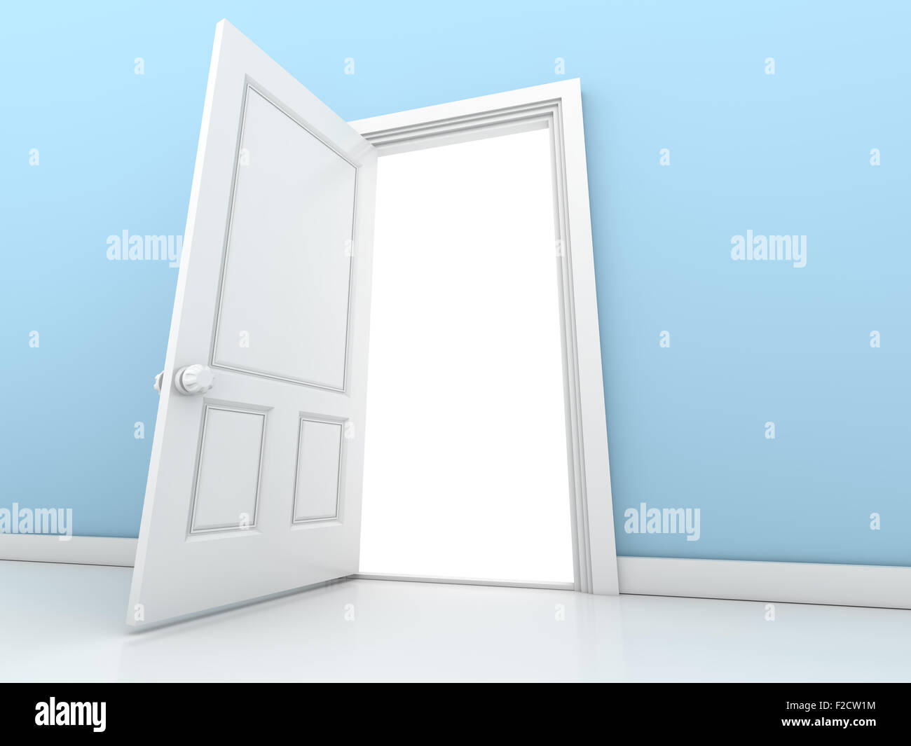 Öffnen Sie die Tür, dies ist ein Computer generierten und 3d gerenderten Bild. Stockfoto