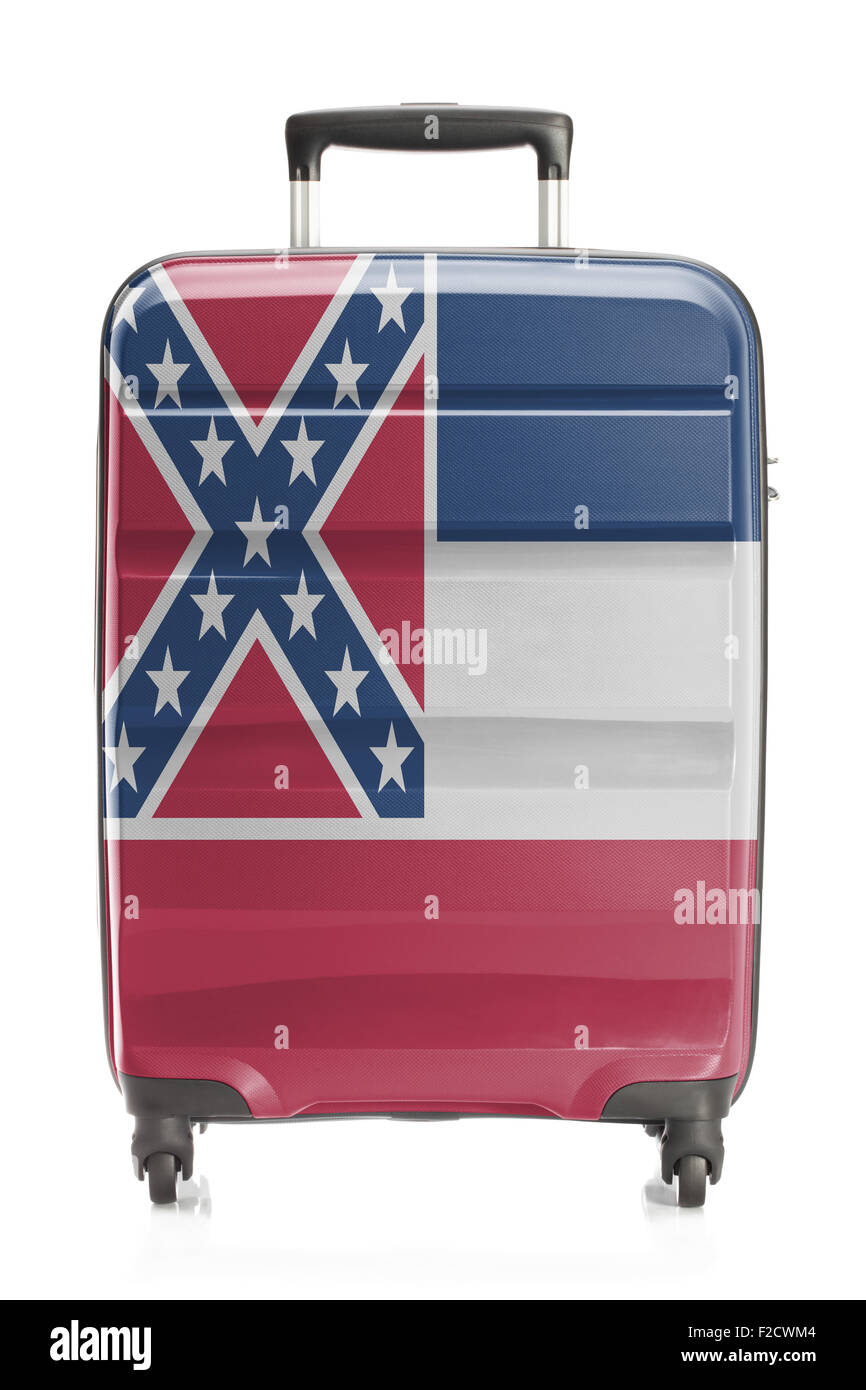 Koffer lackiert in uns State Flag Serie - Mississippi Stockfoto