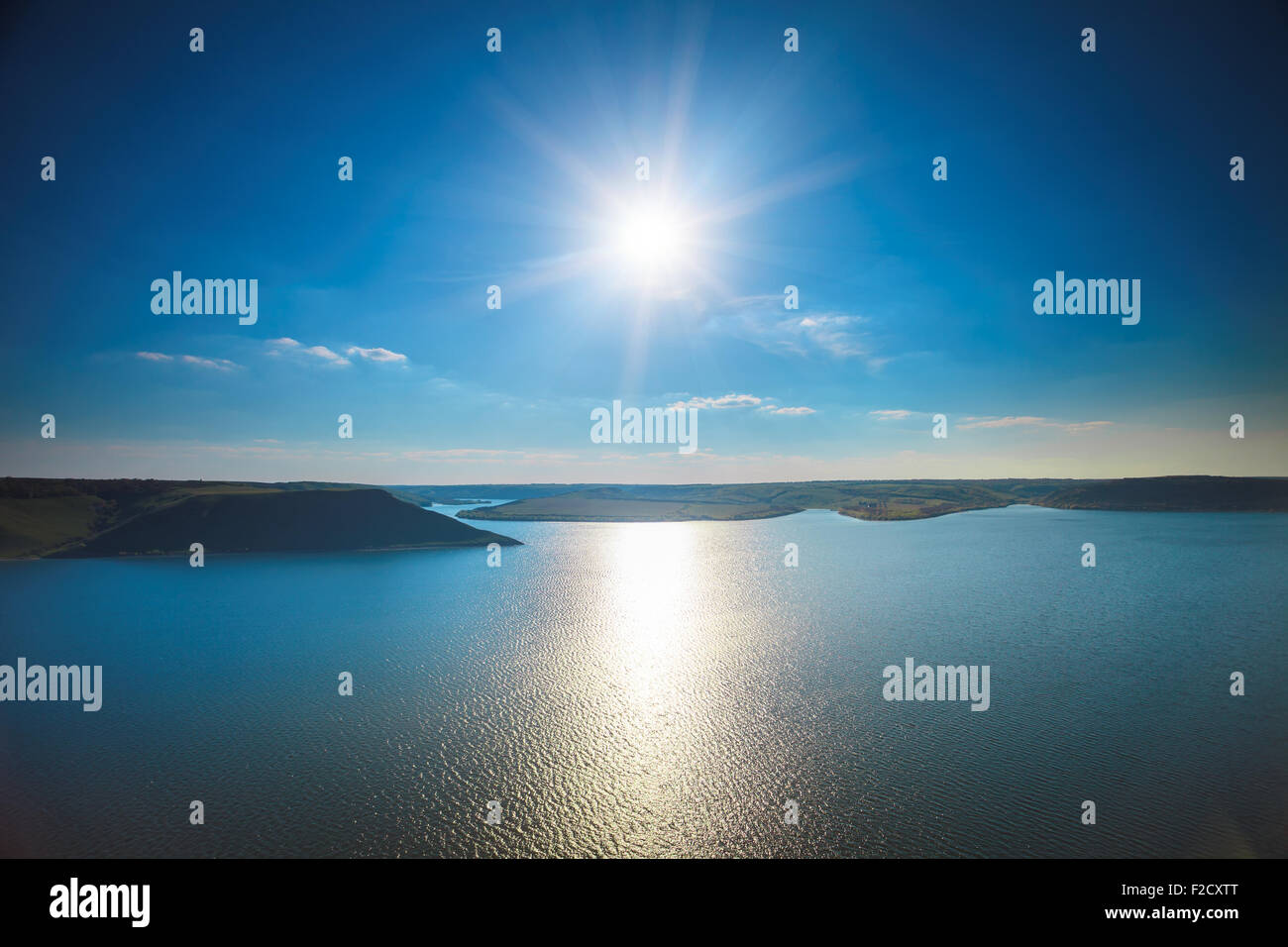 Flusslandschaft im Božo Park Stockfoto