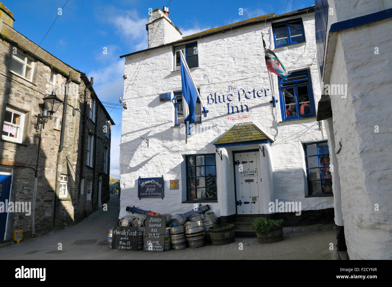 Blue Peter Inn, Polperro, Cornwall, UK Stockfoto