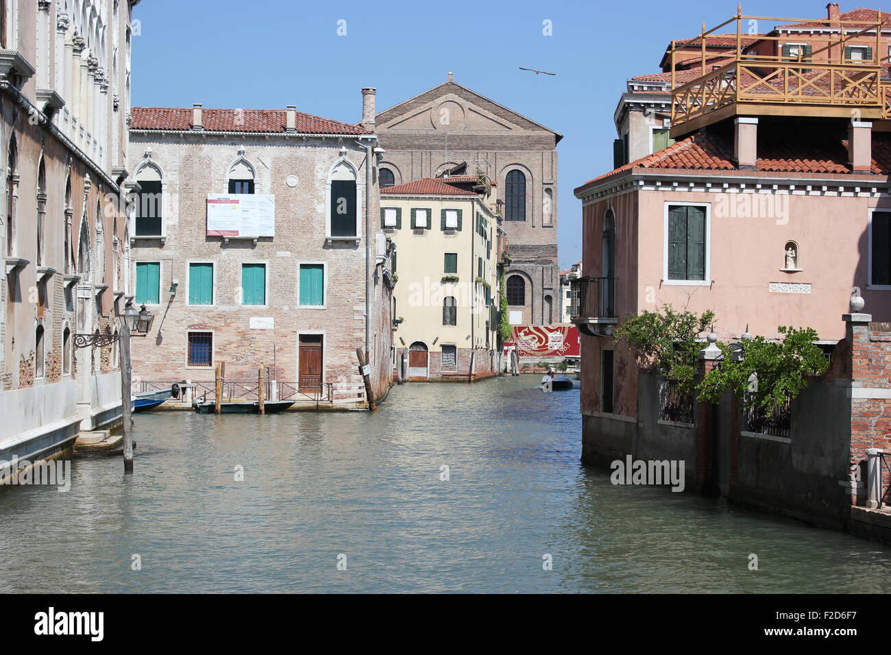 Ein typischer Kanal in Venedig, Italien Stockfoto