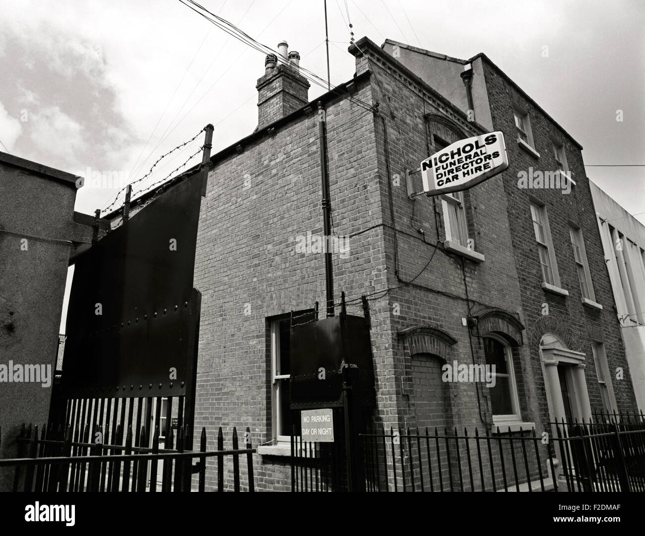 Nichols Bestattungsunternehmen, Dublin, im Sinne des James Joyce 'Ulysses', Irland Stockfoto