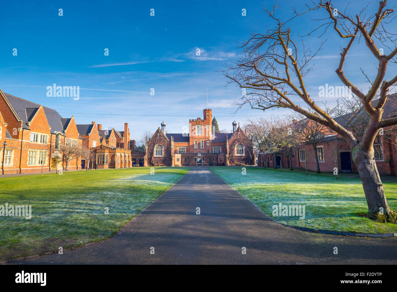 Loughborough Gymnasium. Stockfoto