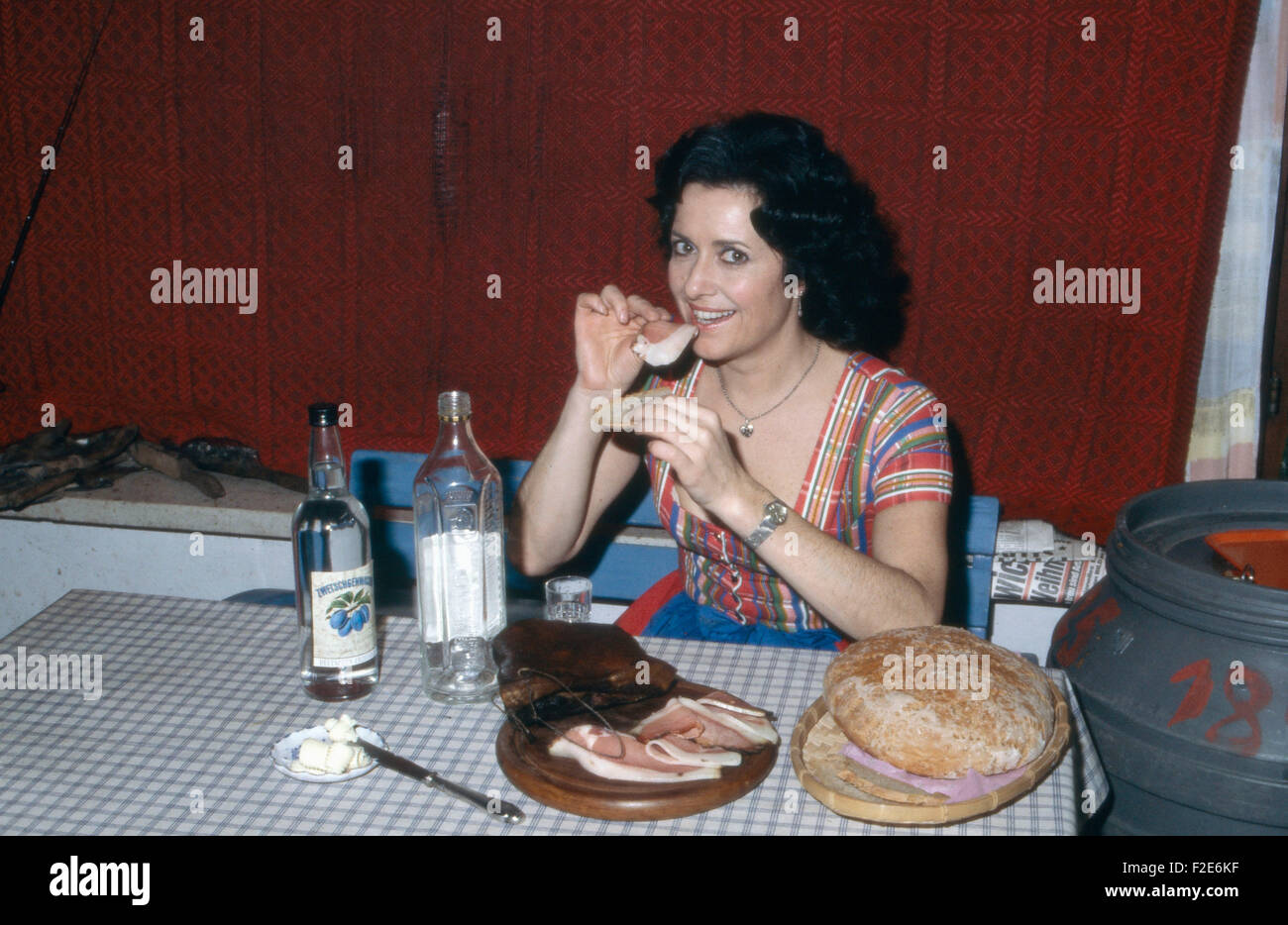 Deutsche volkstümliche Sängerin Lydia Huber und Jakob Kneißl, Deutschland 1980er Jahre. Deutsche