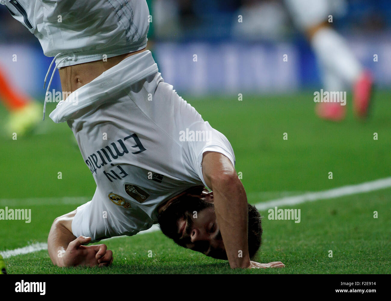 Spanien, Madrid: Real Madrid Spanisch Verteidiger Daniel Carvajal während der Champions League 2015/16 übereinstimmen Stockfoto