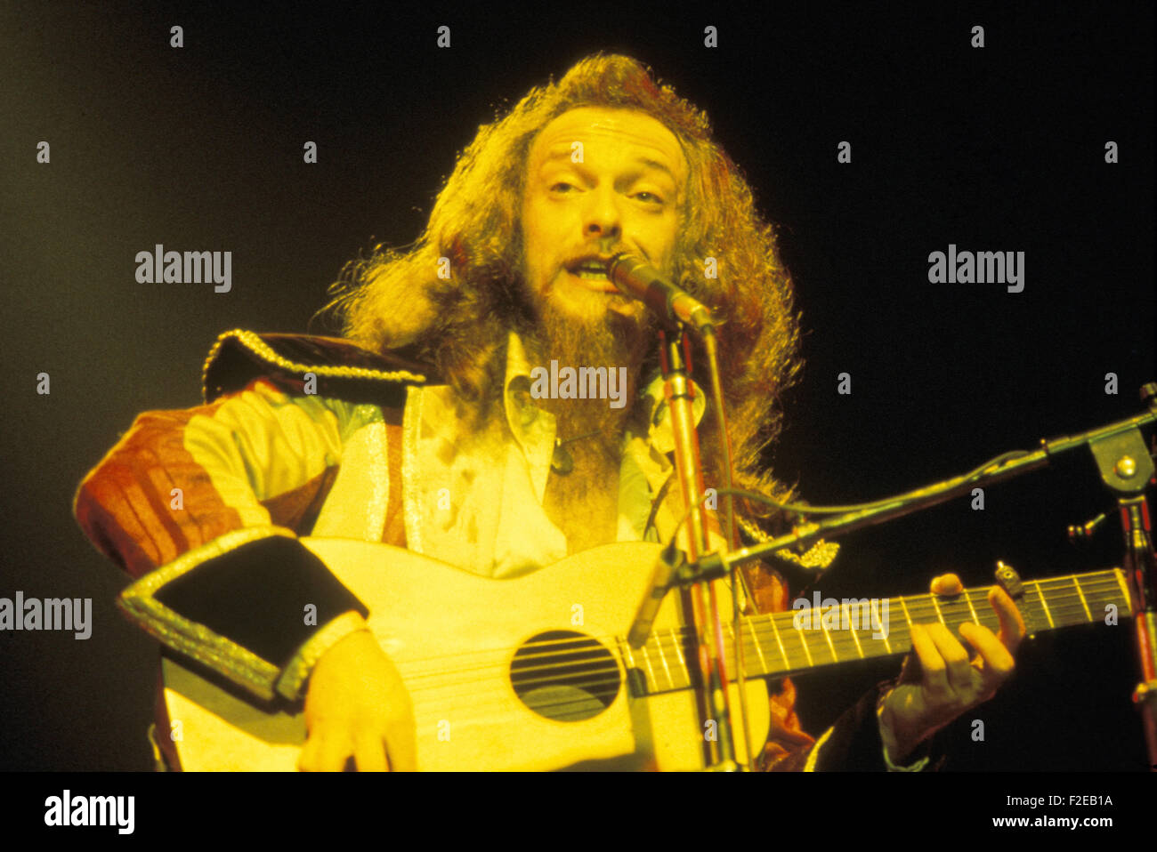 JETHRO TULL UK-Rock-Gruppe mit Ian Anderson über 1973 Stockfoto