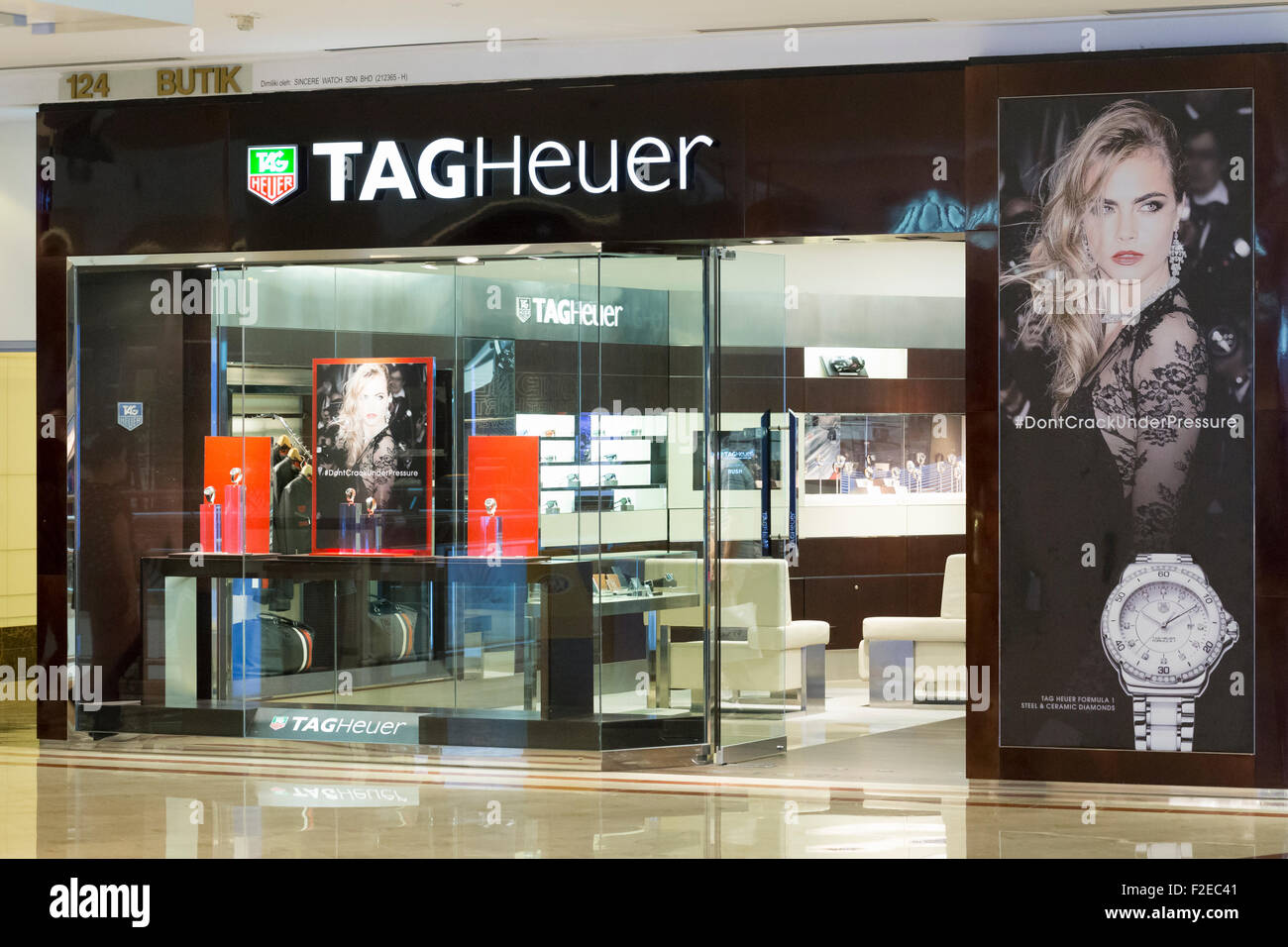 Tag Heuer Shop Stockfoto