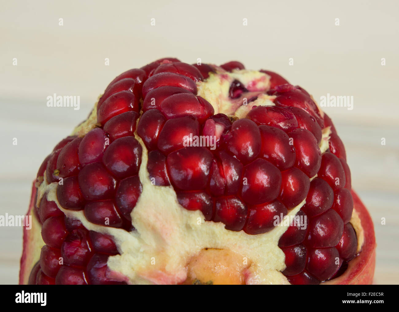 Bio-Obst vegetarische Mahlzeit reif Dessertteller Stockfoto