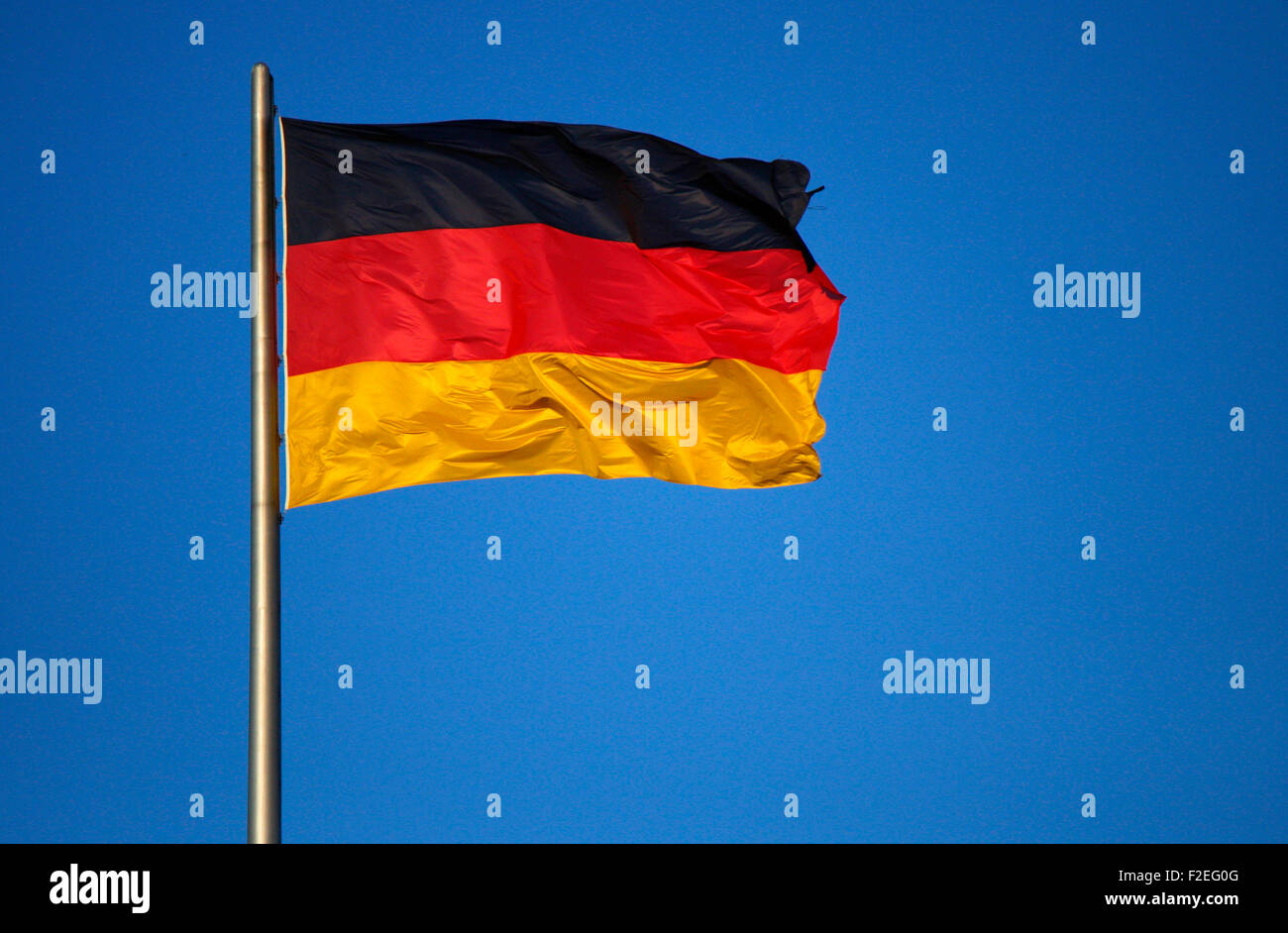 Deutschlandfahne, Berlin. Stockfoto