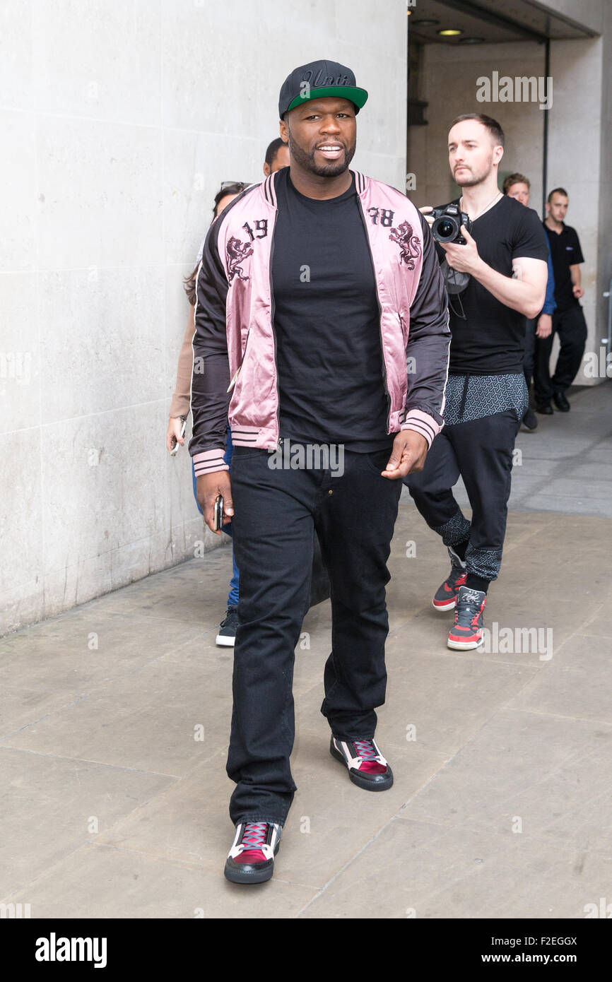 50 Cent, so dass die BBC Radio 1 Studios Featuring: 50 Cent, Curtis James Jackson III wo: London, Vereinigtes Königreich bei: 17. Juli 2015 Stockfoto