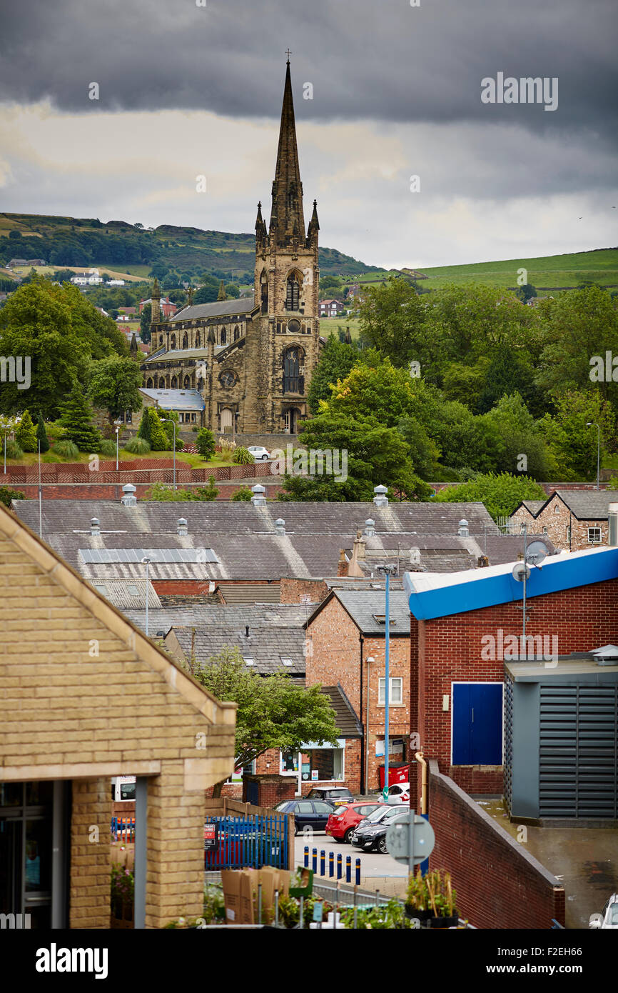 St. Pauls-Kirche ist im Brook Street, Macclesfield, Cheshire, England. Es ist eine aktive anglikanische Pfarrkirche im Dekanat m Stockfoto