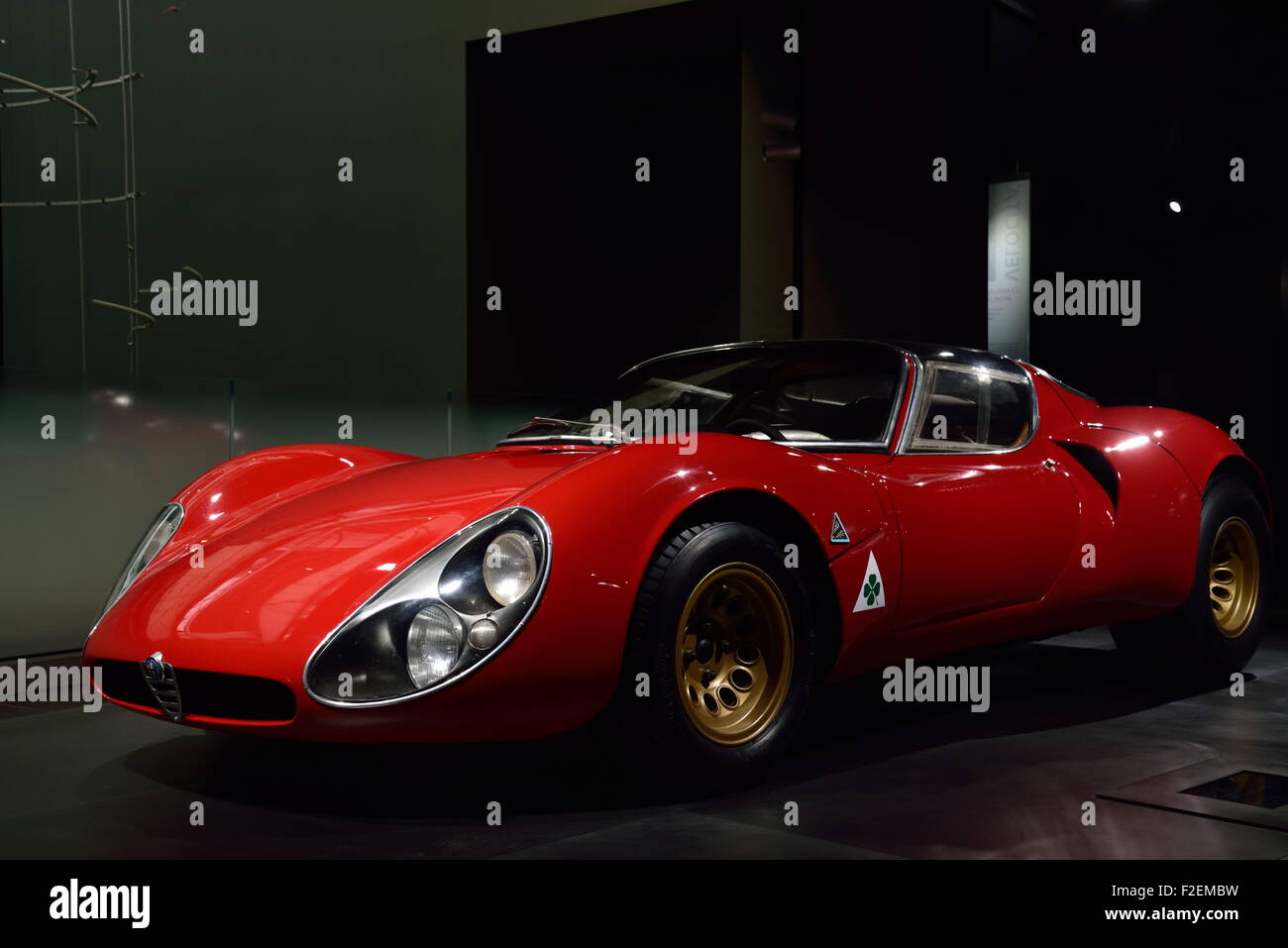 Alfa Romeo 33 Stradale im Alfa-Romeo-Museum in Arese Stockfoto