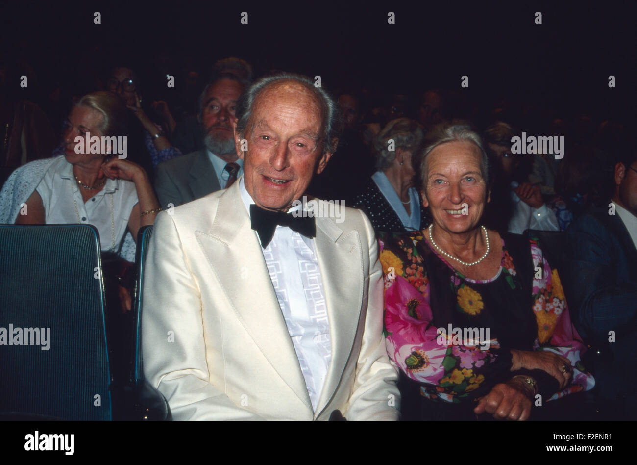 Der Deutsche Schauspieler Ernst Fritz Fürbringer Mit Seiner Ehefrau Lizzi Rademacher, 1980er ...