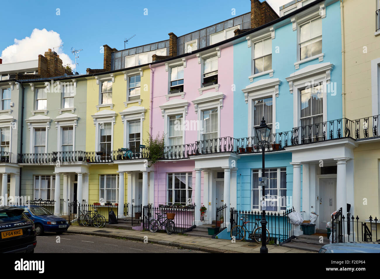 Paddington-Lage: das Haus der Familie Brown: Chalcot Crescent, Primrose Hill, London Stockfoto