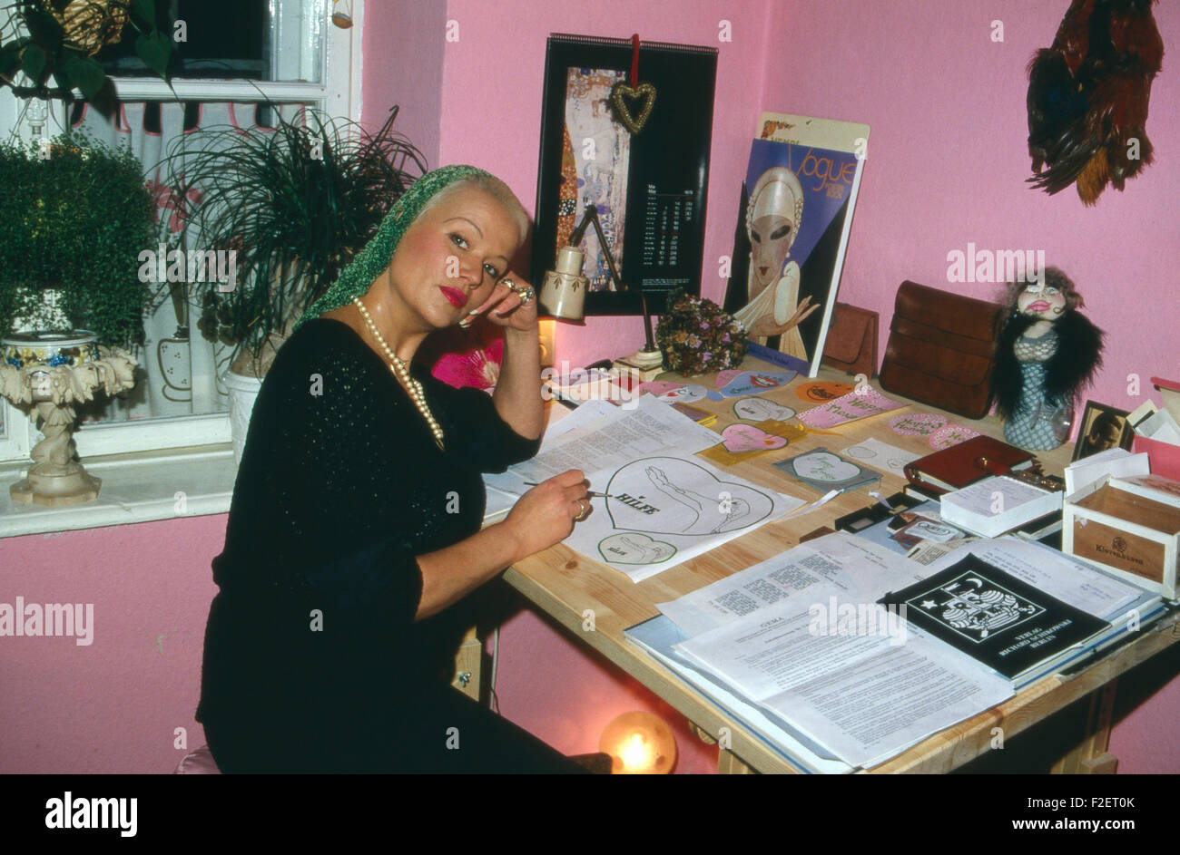 Deutsche plant Heidi Stroh, Deutschland 1980er Jahre. Deutsche