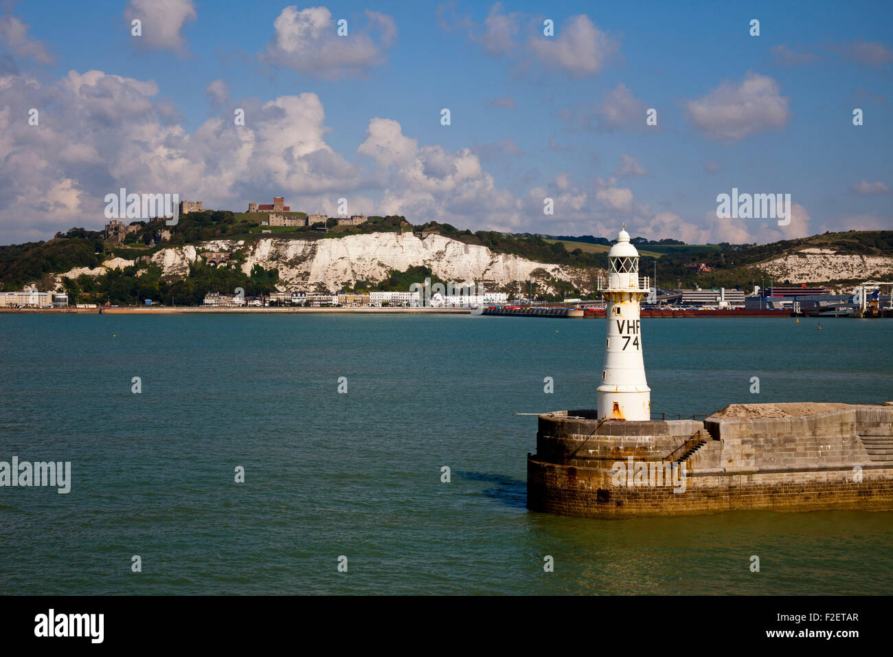 Dover Hafen Port England weißen Klippen UK Europe Stockfoto