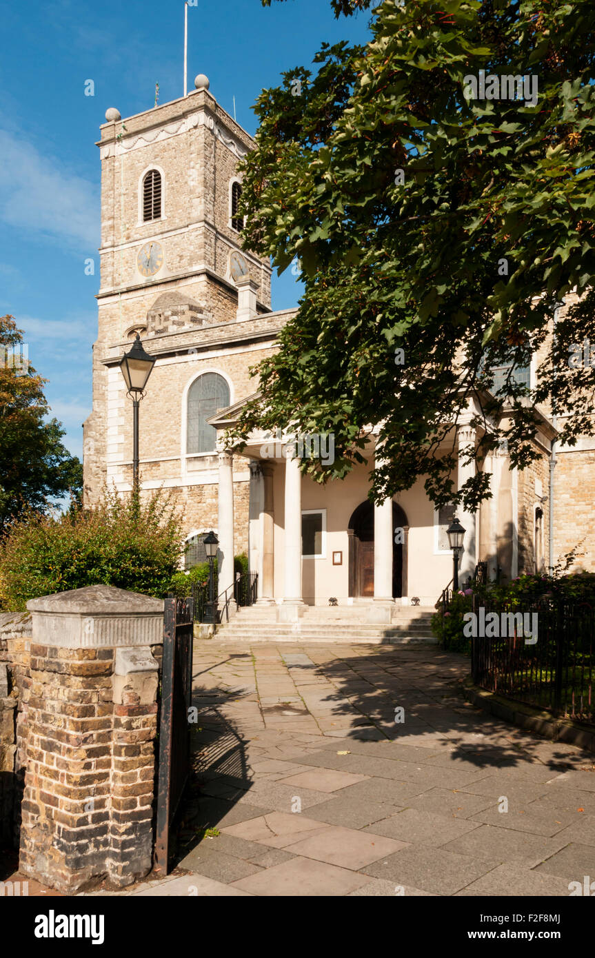 Str. Marys Kirche in Lewisham, Südlondon. Stockfoto