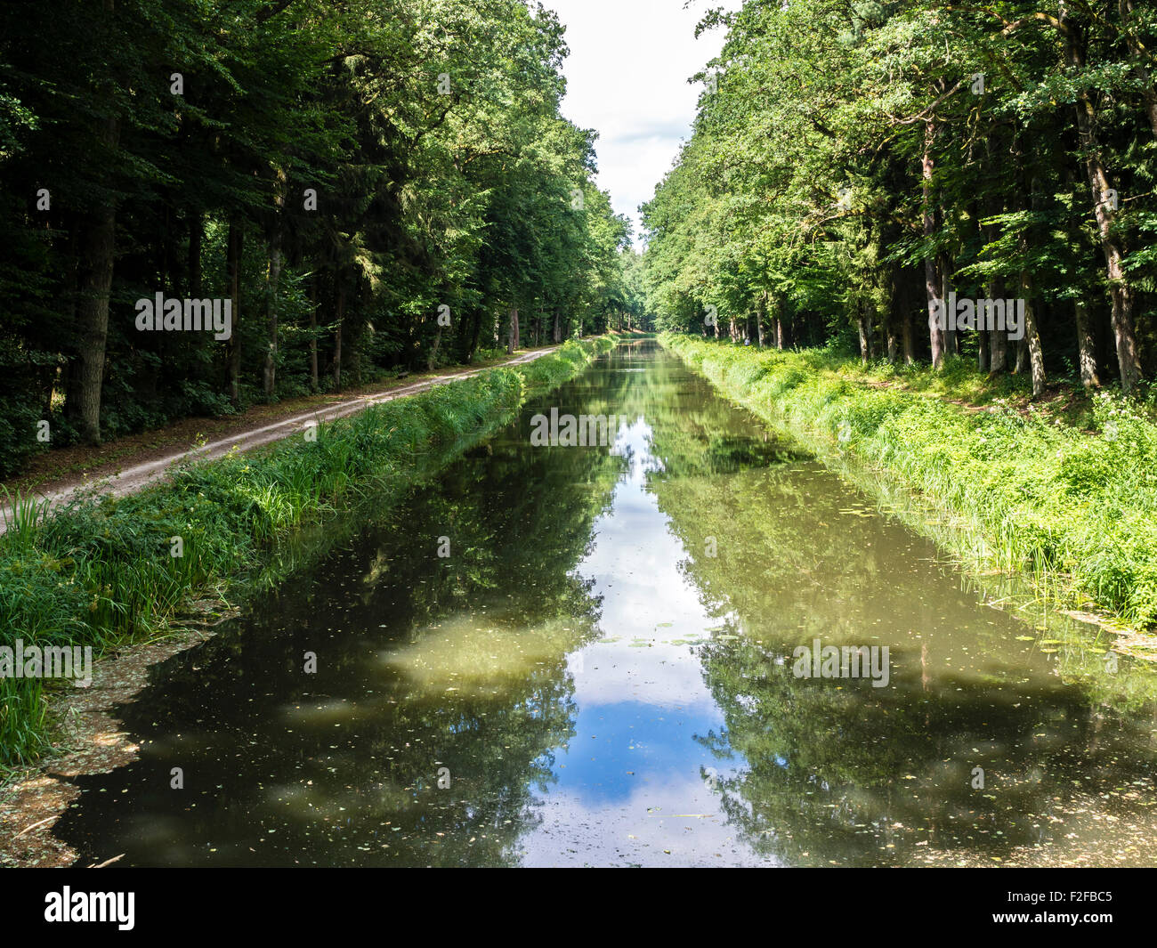 Historisches Schiff Kanal, Ludwig-Main-Donau-Kanal, main, Donau, südlich von Neumarkt, Bayern, Deutschland Stockfoto