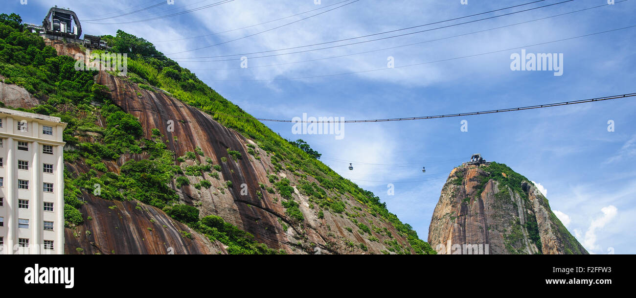 Blick auf den Zuckerhut in Rio de Janeiro, Brasilien. Stockfoto