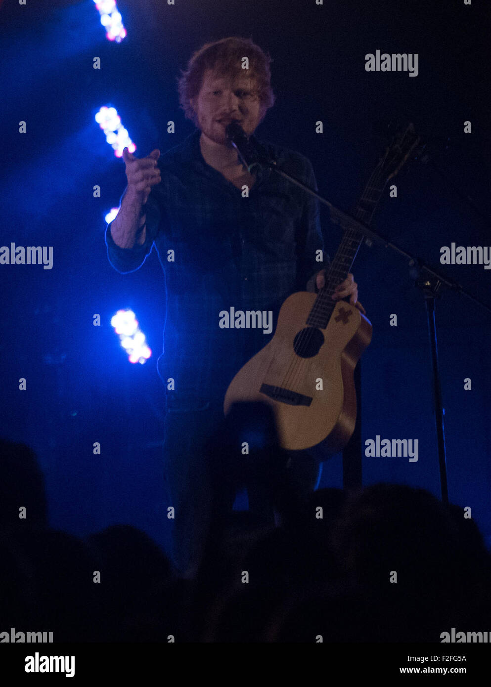 Ed Sheeran Durchführung einer geheimen gig bei der Latitude Festival 2015 Featuring: Ed Sheeran Where: Southwold, Großbritannien: 17. Juli 2015 Stockfoto