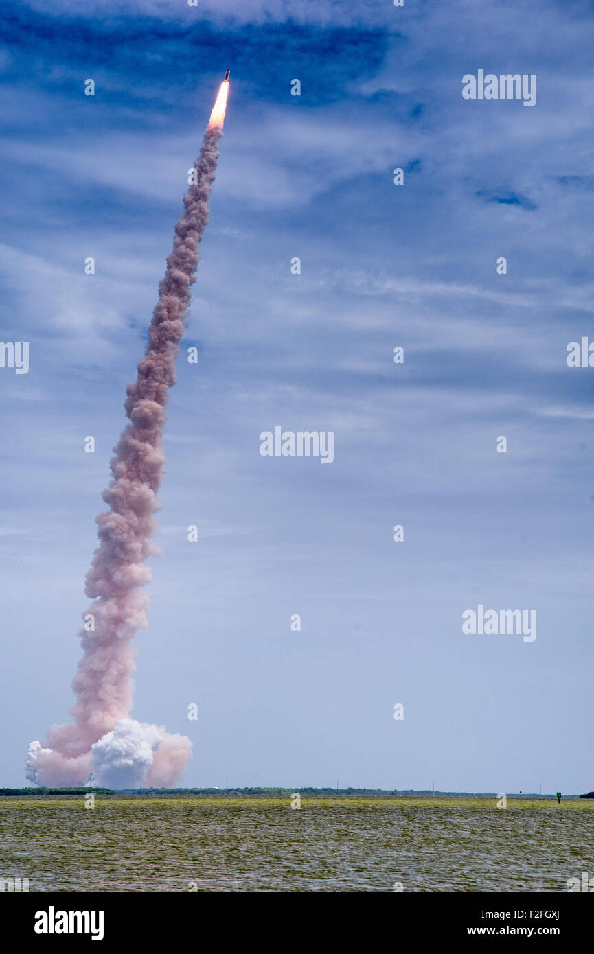 Start der Atlantis-STS-135 am NASA Kennedy Space Center, Florida, USA Stockfoto